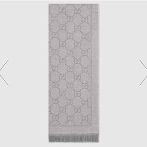 GUCCI jacquard knitted scarf